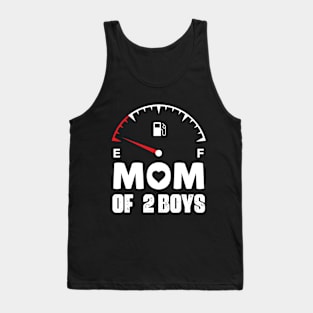 Mom of 2 Boys Mothers Day Birthday Women Tank Top